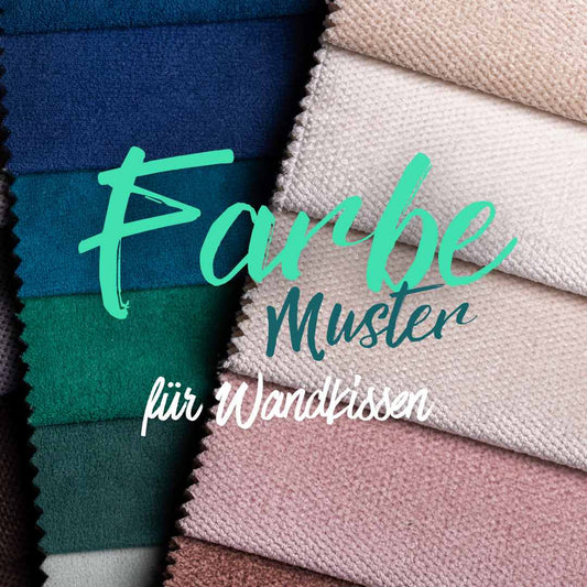 Stoffmuster für SAMT - EMMA, SOFIA, DUA Wandkissen