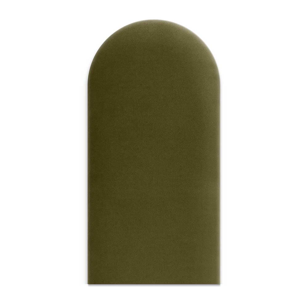 EMMA SAMT Wandkissen Polsterpaneele - Khaki-grün - Wandpolster Bettkopfteil - Polsterwand