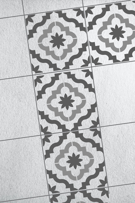 MARRAKESH - Terrassenplatten Schablone - Fliesen Schablone