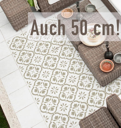 TUNIS - Schablone für Steinplatten - Garten Platten Schablone - Fliesen Steinboden Schablone