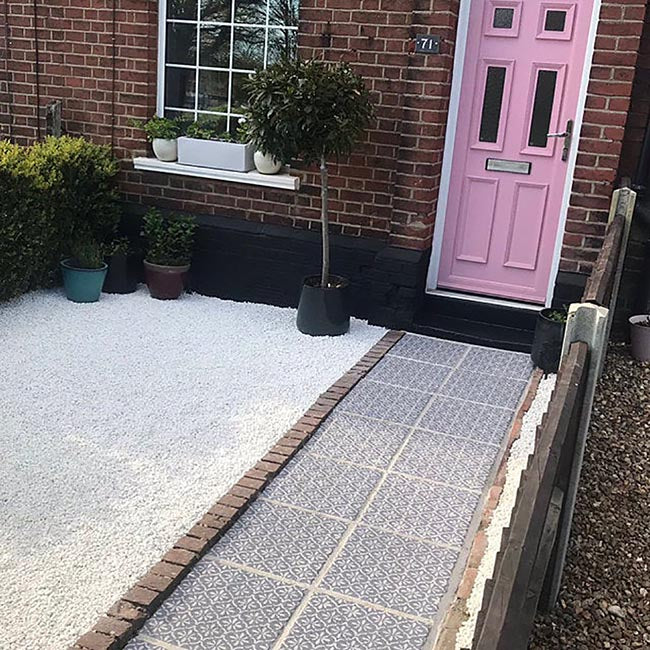 MAROKKO - 50 cm Schablone für Terrassenplatten, Pflastersteine - Boden Schablone - Fliesen Schablone