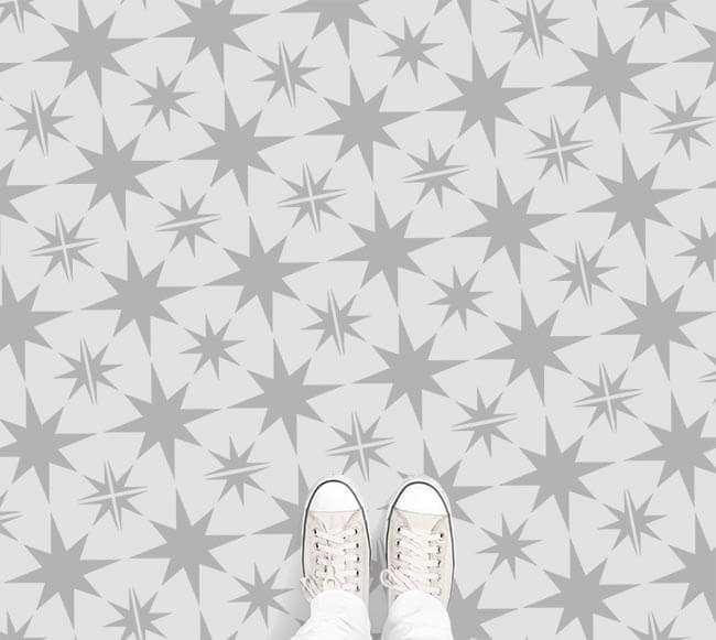 STARS - Schablone für Betonplatten - Fliesen Schablone - Terrassenplatten Schablone - Pflasterstein Schablone