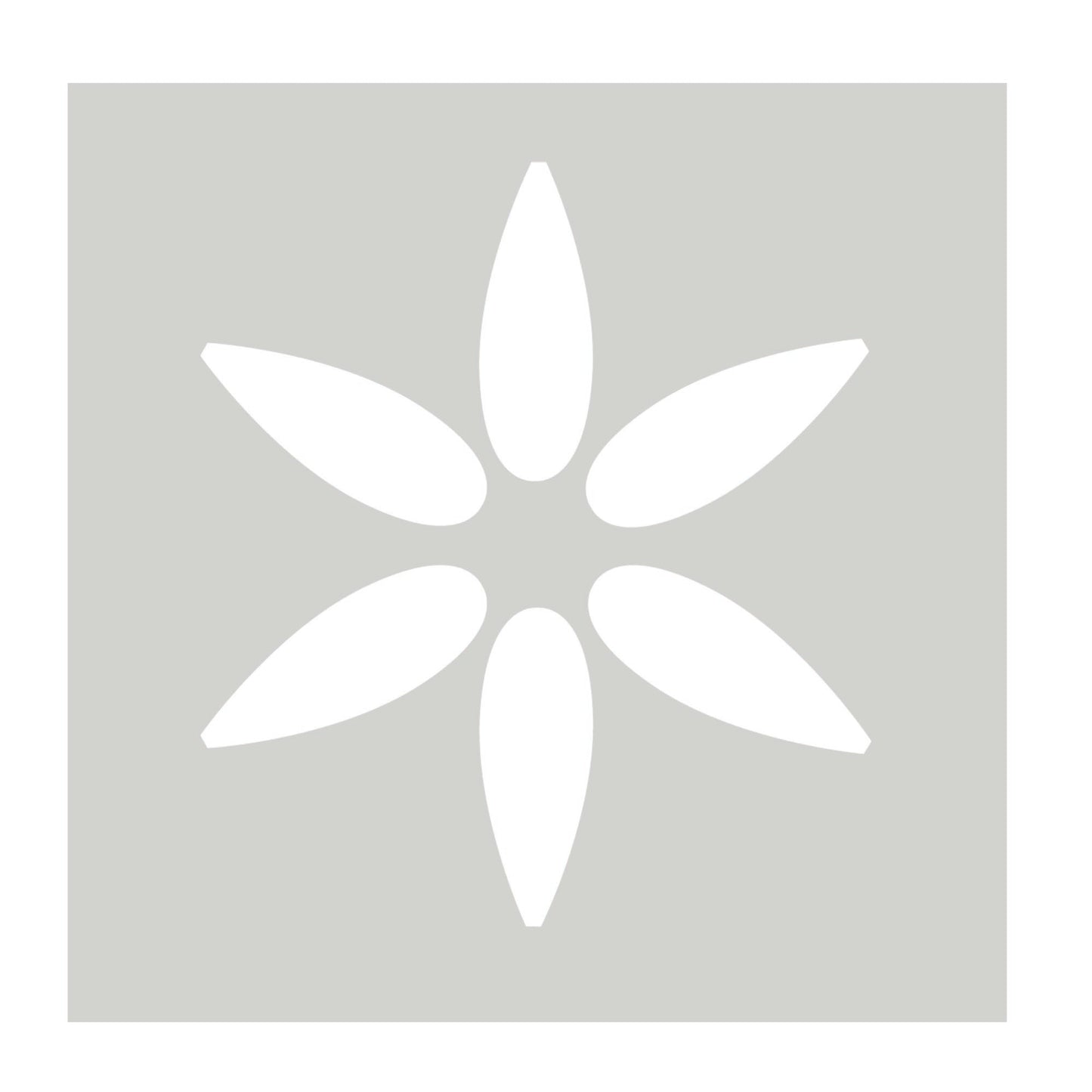 SUNNY Betonplatten Schablone - Moderne Blumenschablone für Terrassen-Platten - Fliesen Schablone