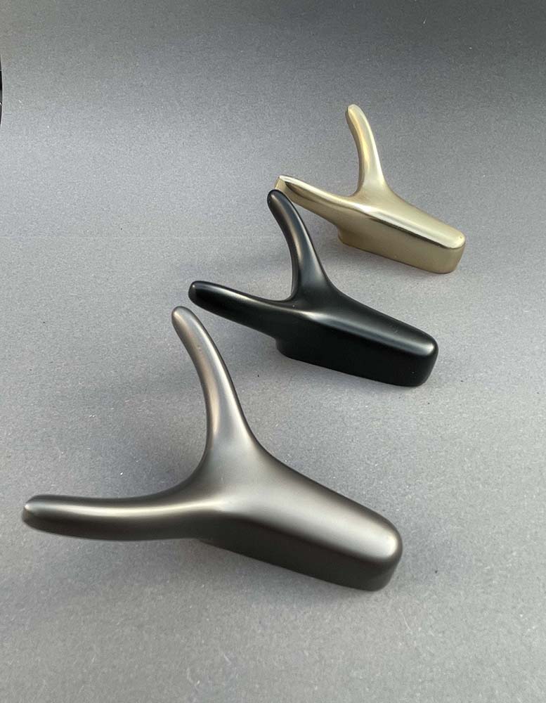 Einzelne Rentier Wandhaken im modernen Skandinavischem Stil. Goldene - Schwarze - Silberne - Anthrazit Metallhaken Wandhaken für Eingang