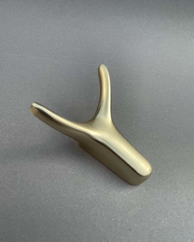 Einzelne Rentier Wandhaken im modernen Skandinavischem Stil. Goldene - Schwarze - Silberne - Anthrazit Metallhaken Wandhaken für Eingang