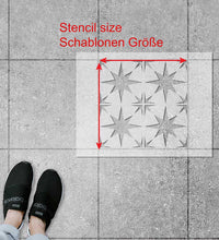 Load image into Gallery viewer, STARS - Schablone für Betonplatten - Fliesen Schablone - Terrassenplatten Schablone - Pflasterstein Schablone
