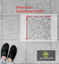 Lade das Bild in den Galerie-Viewer, CASABLANCA - Orientalische Schablone für Terrassenplatten - für Gartenplatten Betonplatten
