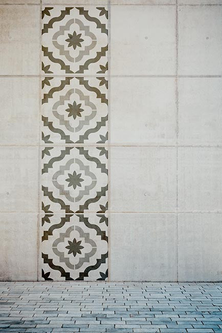 MARRAKESH - Wandschablone - Moderne Blumenschablone für Boden - Fliesen Schablone