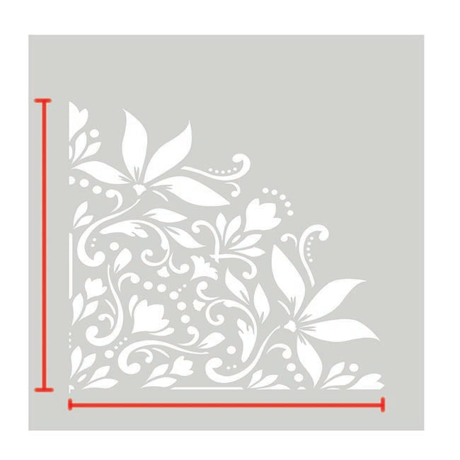 BLOOM - Garten Betonplatten Schablone - Moderne Blumenschablone für Terrassen-Platten - Fliesen Schablone