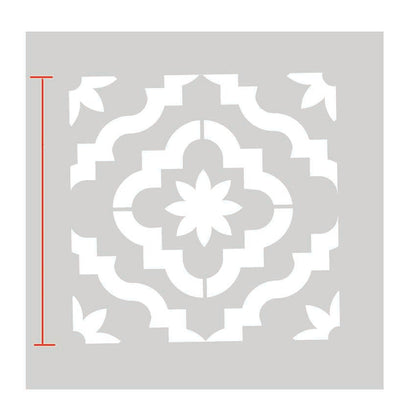 MARRAKESH - Terrassenplatten Schablone - Fliesen Schablone