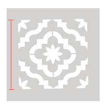 Load image into Gallery viewer, MARRAKESH - Wandschablone - Moderne Blumenschablone für Boden - Fliesen Schablone
