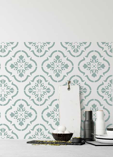 Verschiedene 15x20 cm, 14,5x19,5 cm Schablonen - Moderne FliesenSchablone - Boden Schablone - Wandschablone - für die Küche und mehr