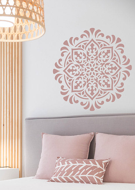 BOHO - Mandala Wand Schablonen - Schablonen für Boden, Fliesen, Möbel oder Textil