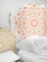 Charger l&#39;image dans la galerie, YOGA - 110 cm - 85 cm Mandala Wandschablone - Boho XXL Yoga Ornament Mandala Wandschablone
