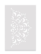 Lade das Bild in den Galerie-Viewer, Mandala Wandschablone - Yoga XXL Mandala Wand Schablone
