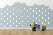 Charger l&#39;image dans la galerie, TREES - Skandinavischen Stil - Wandschablone - für Wand, textil oder Möbel - Kinderzimmer
