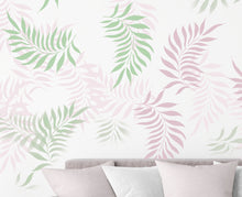 Load image into Gallery viewer, PALM Blatt Wandschablone - Trophische Blatt Wand Schablone
