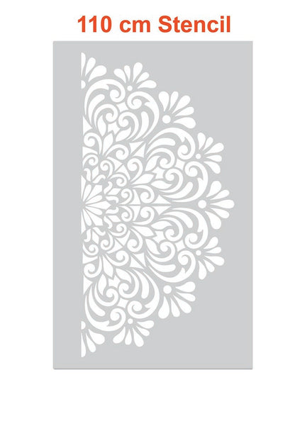 SOFIA - 110 cm XXL Mandala Wandschablone - Große Yoga Mandala Schablone für Wand, Möbel oder Textil