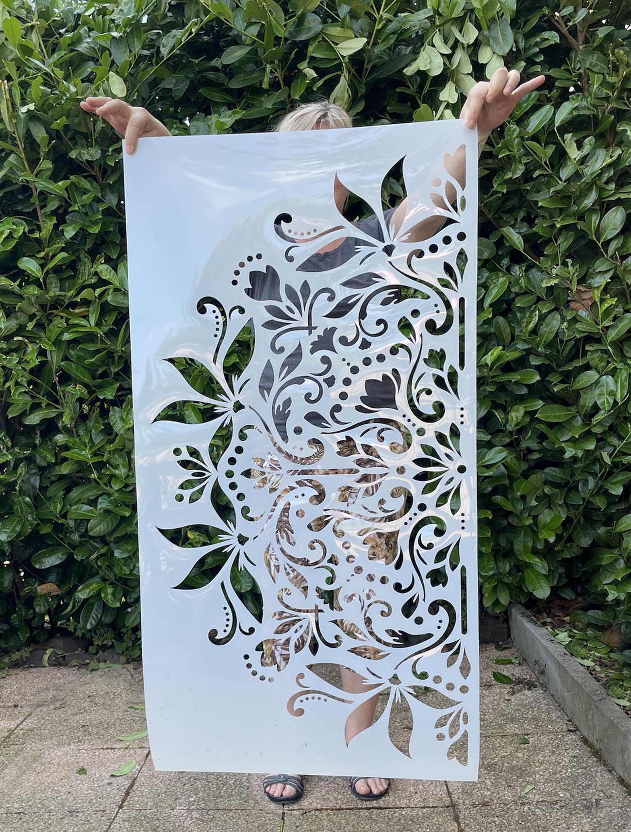 XXL Wand Schablone BLOOM 110 cm