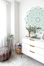 Charger l&#39;image dans la galerie, YOGA - 110 cm - 85 cm Mandala Wandschablone - Boho XXL Yoga Ornament Mandala Wandschablone
