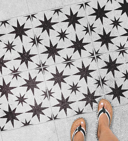 STARS - Schablone für Betonplatten - Fliesen Schablone - Terrassenplatten Schablone - Pflasterstein Schablone