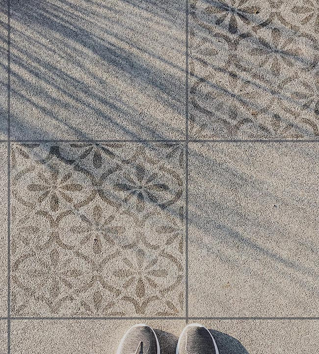MAROKKO - Schablone für Terrassenplatten - Boden Schablone - Fliesen Schablone