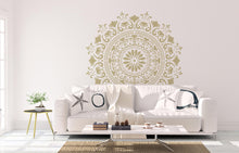 Charger l&#39;image dans la galerie, YOGA - 110 cm - 85 cm Mandala Wandschablone - Boho XXL Yoga Ornament Mandala Wandschablone
