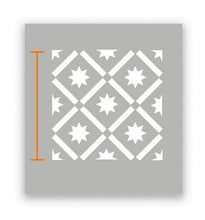 Lade das Bild in den Galerie-Viewer, BERLIN - Schablone für Betonplatten - Fliesen Schablone - Terrassenplatten Schablone - Pflasterstein Schablone
