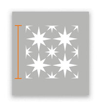 Load image into Gallery viewer, STARS - Schablone für Betonplatten - Fliesen Schablone - Terrassenplatten Schablone - Pflasterstein Schablone
